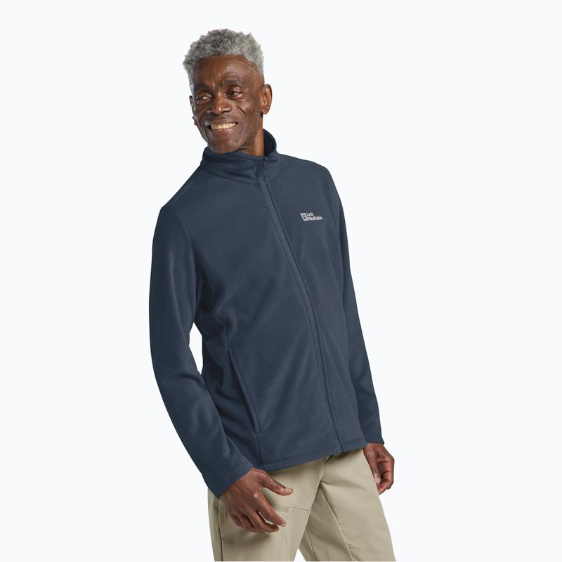 Férfi Jack Wolfskin Taunus Fz polár pulóver midnight sky