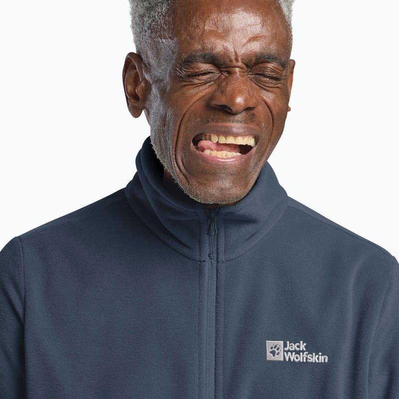 Férfi Jack Wolfskin Taunus Fz polár pulóver midnight sky 4