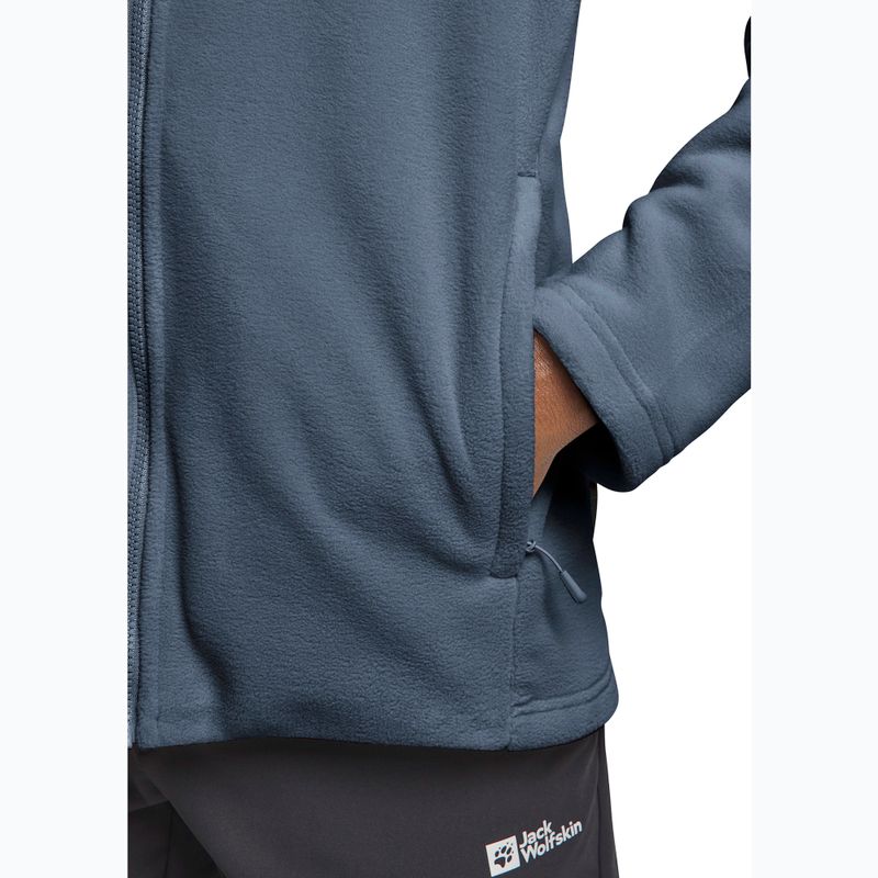 Férfi Jack Wolfskin Winterstein Fz polár pulóver midnight sky 5
