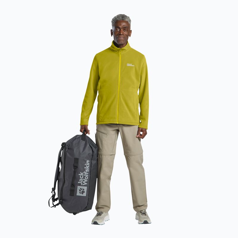 Férfi Jack Wolfskin Taunus Fz polár pulóver chartreuse színben 2