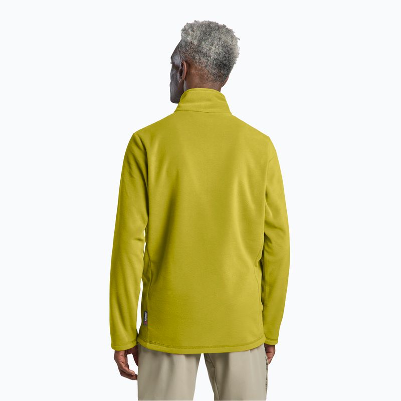 Férfi Jack Wolfskin Taunus Fz polár pulóver chartreuse színben 3
