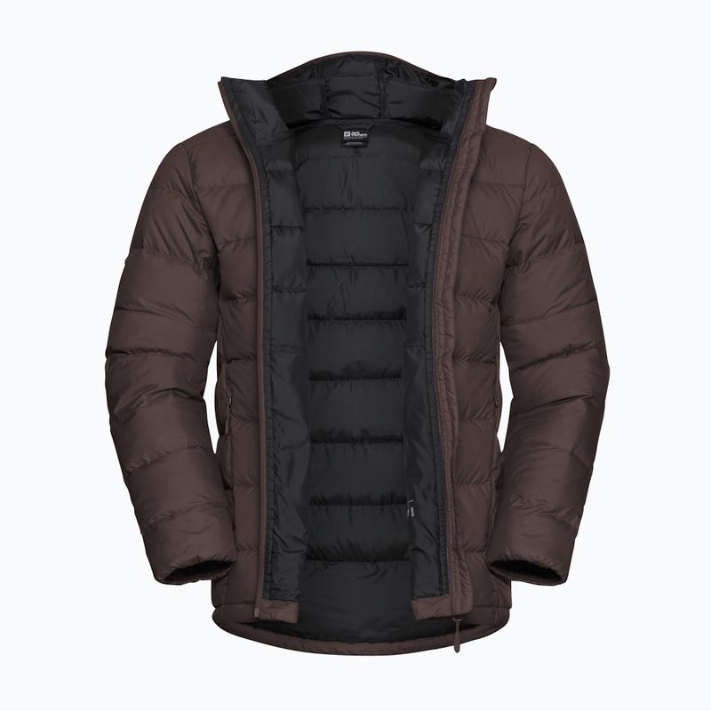 Férfi pehelykabát Jack Wolfskin Ather Down Hoody peat 9