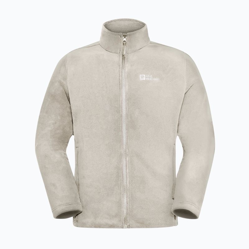 Férfi Jack Wolfskin Winterstein Fz polár pulóver világos homok színben 7