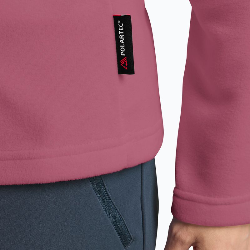 Női túrapulóver Jack Wolfskin Taunus Hz raisin 5