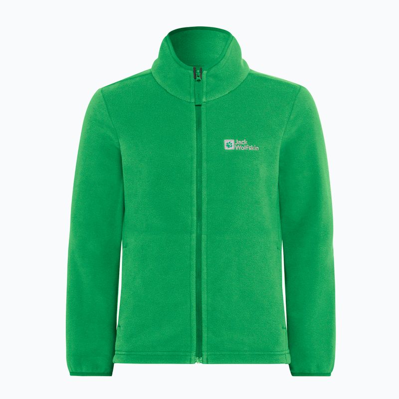 Gyermek polár pulóver Jack Wolfskin Taunus mystic green