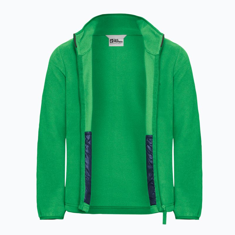 Gyermek polár pulóver Jack Wolfskin Taunus mystic green 3