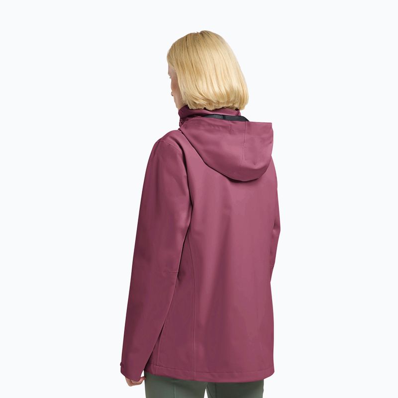 Női esőkabát Jack Wolfskin Trailtime 2L raisin 3