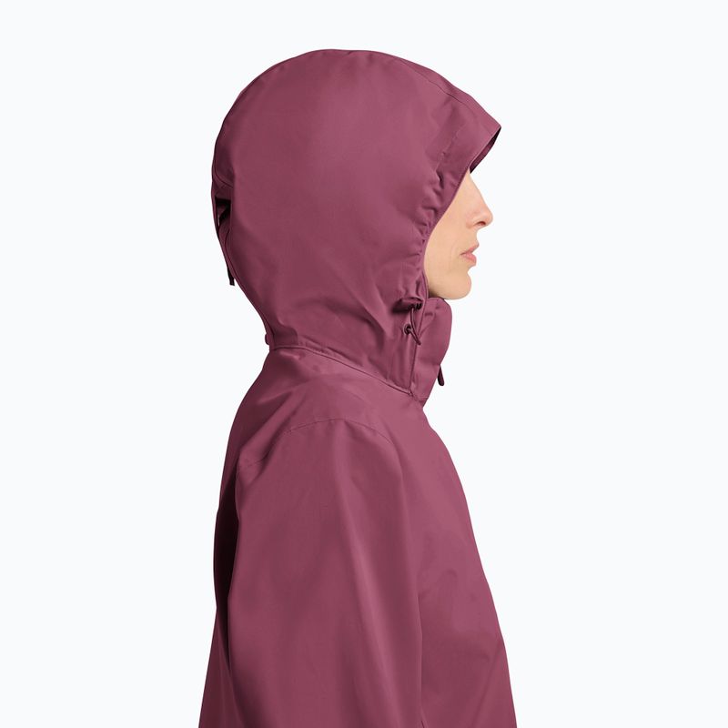 Női esőkabát Jack Wolfskin Trailtime 2L raisin 4