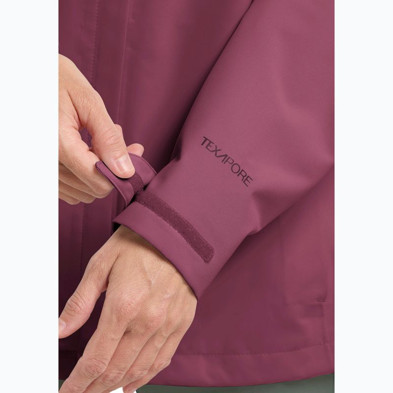 Női esőkabát Jack Wolfskin Trailtime 2L raisin 7
