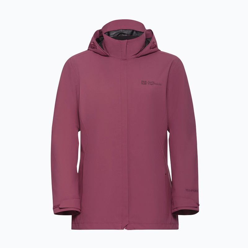 Női esőkabát Jack Wolfskin Trailtime 2L raisin 8