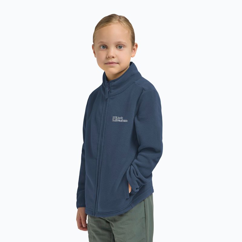 Gyermek polár pulóver Jack Wolfskin Taunus midnight sky 9