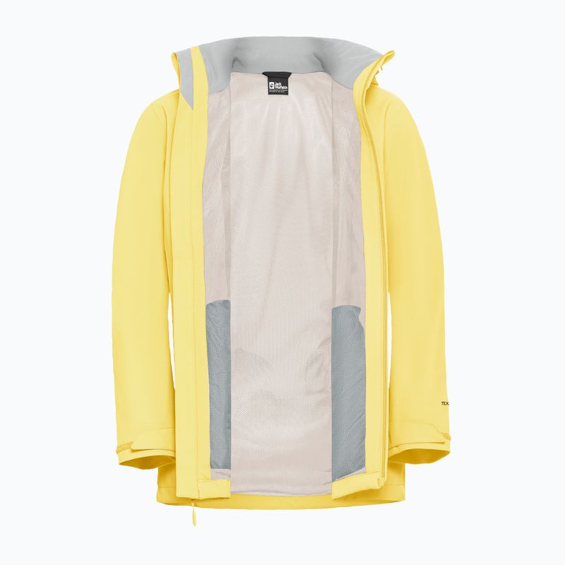 Női esőkabát Jack Wolfskin Trailtime 2L lemon ice 10