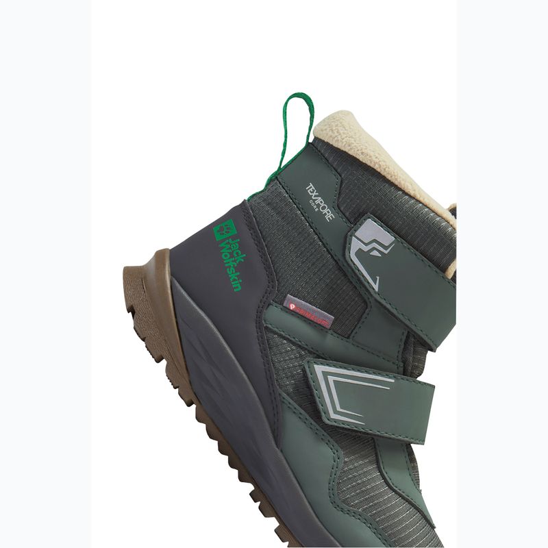 Gyerekcipők Jack Wolfskin Polar Bear-B Texapore Mid Vc mystic green 8
