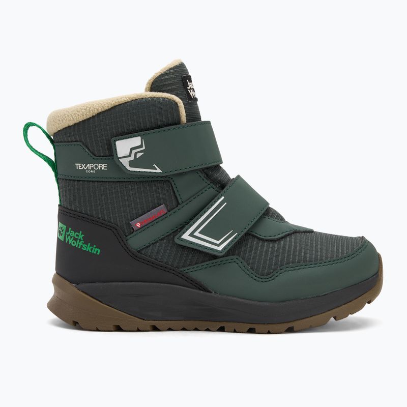 Gyerekcipők Jack Wolfskin Polar Bear-B Texapore Mid Vc mystic green 2