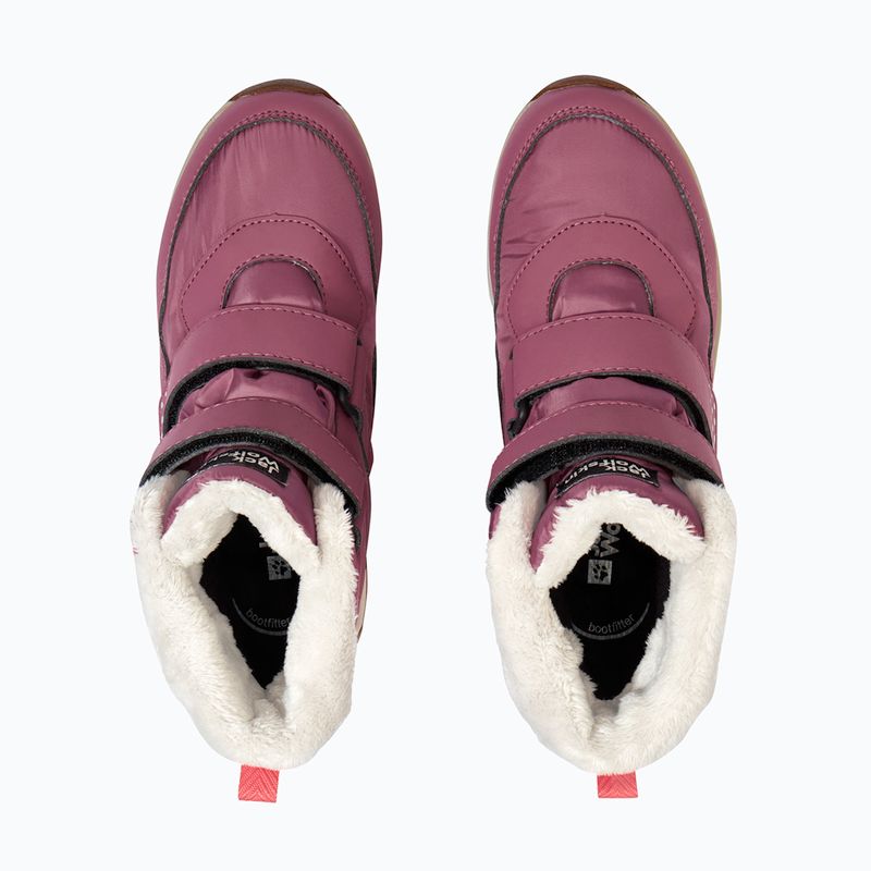 Gyerekcipők Jack Wolfskin Polar Bear-B Texapore Mid Vc szőlő 5