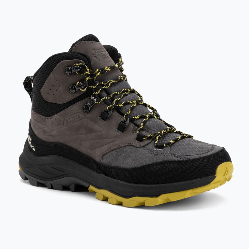 Férfi Jack Wolfskin Cyrox Texapore Mid szürke túracipő