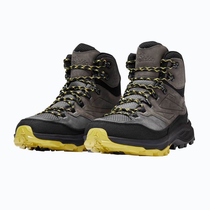 Férfi Jack Wolfskin Cyrox Texapore Mid szürke túracipő 10
