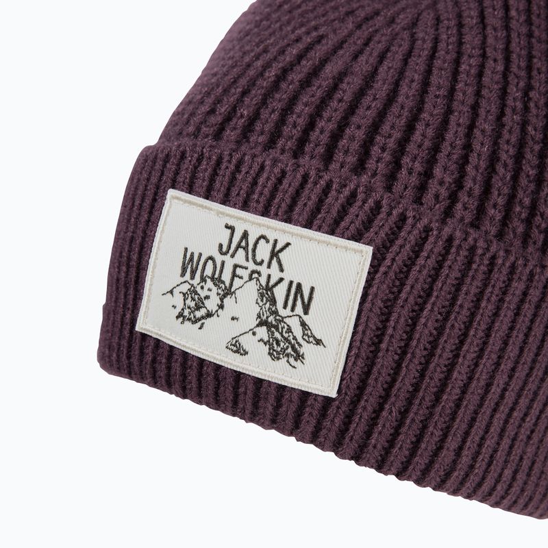 Jack Wolfskin Badge téli sapka amarant 3