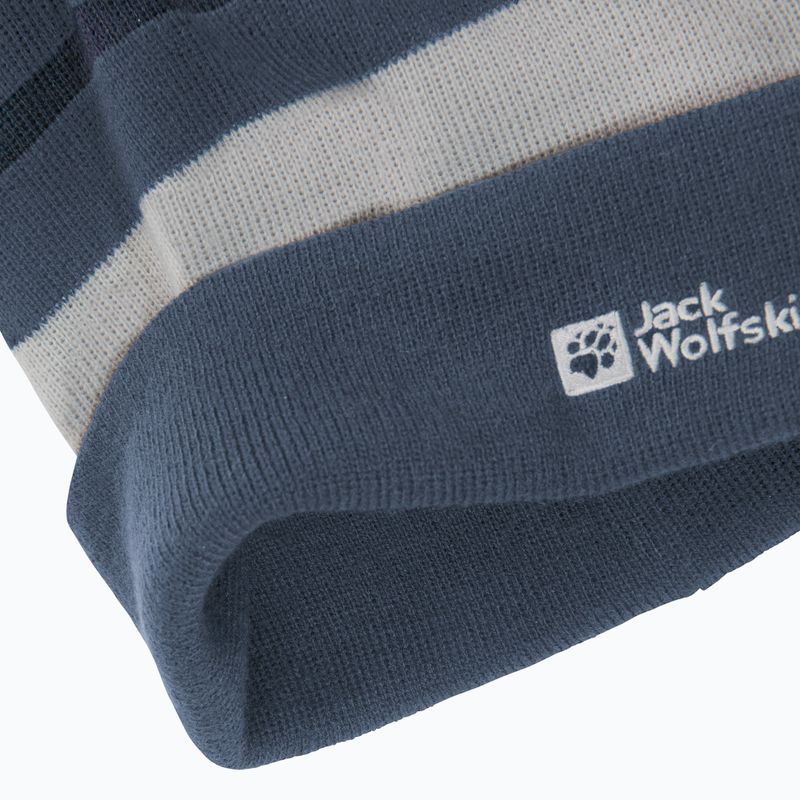 Gyerek téli sapka Jack Wolfskin Stripy Knit midnight sky 6
