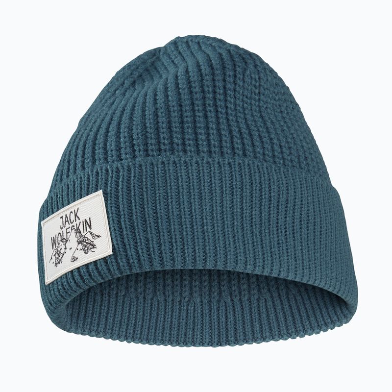 Jack Wolfskin Badge téli sapka alumíniumkék