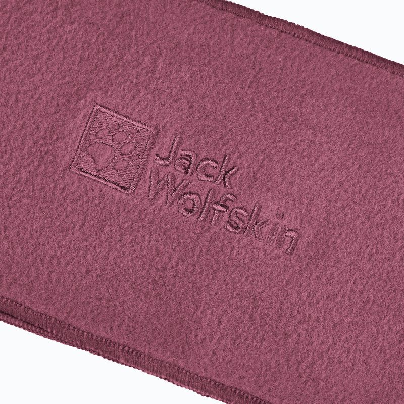 Jack Wolfskin Real Stuff szőlő színű polár fejkendő 3