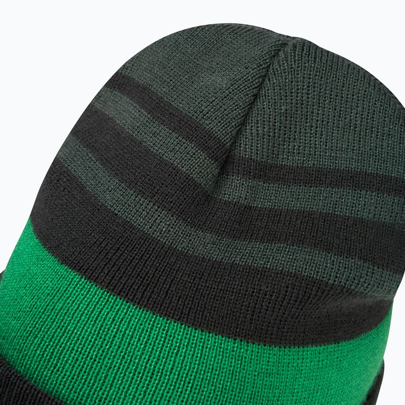 Gyerek téli sapka Jack Wolfskin Stripy Knit pala zöld/misztikus 4