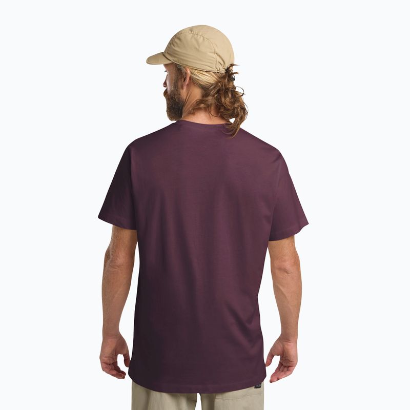 Férfi póló Jack Wolfskin Essential amaranth 3