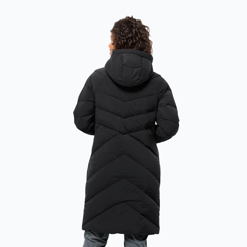 Női pehelykabát Jack Wolfskin Marienplatz Coat black 2