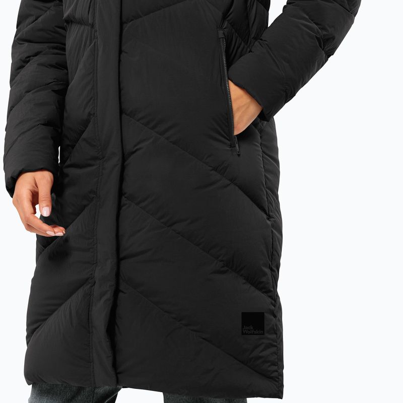 Női pehelykabát Jack Wolfskin Marienplatz Coat black 4