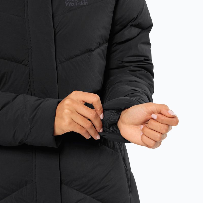 Női pehelykabát Jack Wolfskin Marienplatz Coat black 5