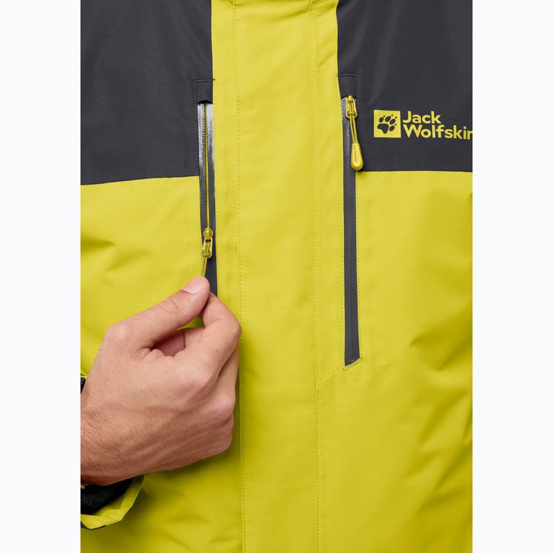 Férfi 3 az 1-ben dzseki Jack Wolfskin Jasper 3In1 chartreuse 14