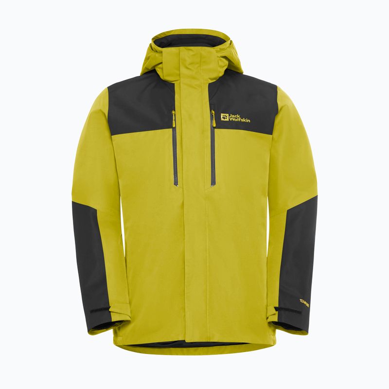 Férfi 3 az 1-ben dzseki Jack Wolfskin Jasper 3In1 chartreuse 18