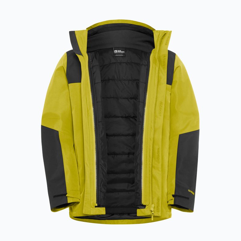 Férfi 3 az 1-ben dzseki Jack Wolfskin Jasper 3In1 chartreuse 21