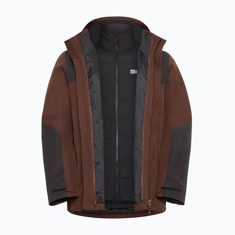 Férfi 3 az 1-ben dzseki Jack Wolfskin Jasper 3In1 hot choc 21