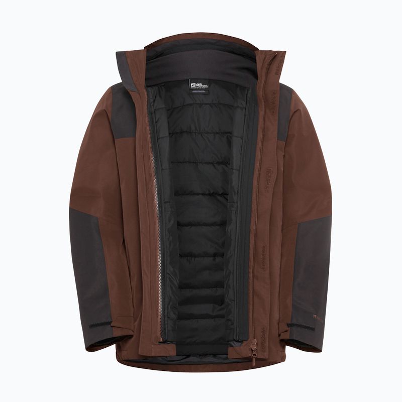 Férfi 3 az 1-ben dzseki Jack Wolfskin Jasper 3In1 hot choc 22