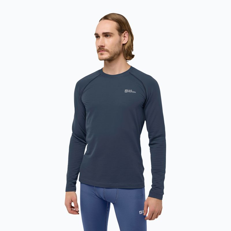Férfi termikus hosszú ujjú Jack Wolfskin Infinite Warm midnight sky