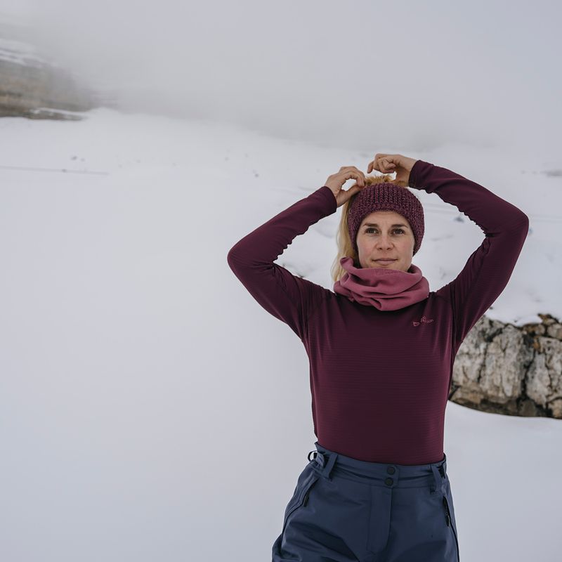 Női termoaktív pulóver Jack Wolfskin Infinite Warm amaranth 5