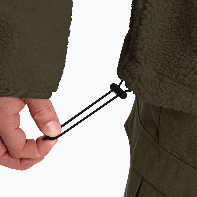 Férfi polár pulóver Jack Wolfskin Stone Lite obsidian moss 6