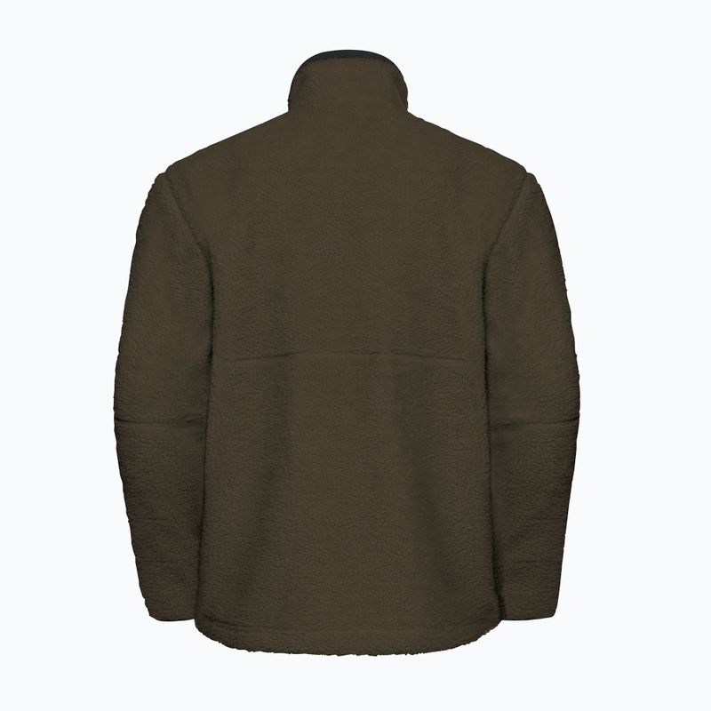 Férfi polár pulóver Jack Wolfskin Stone Lite obsidian moss 8