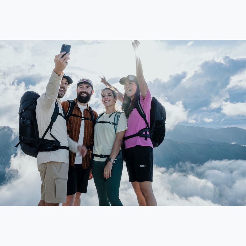 Női túrapóló Jack Wolfskin Vonnan foxglove 10