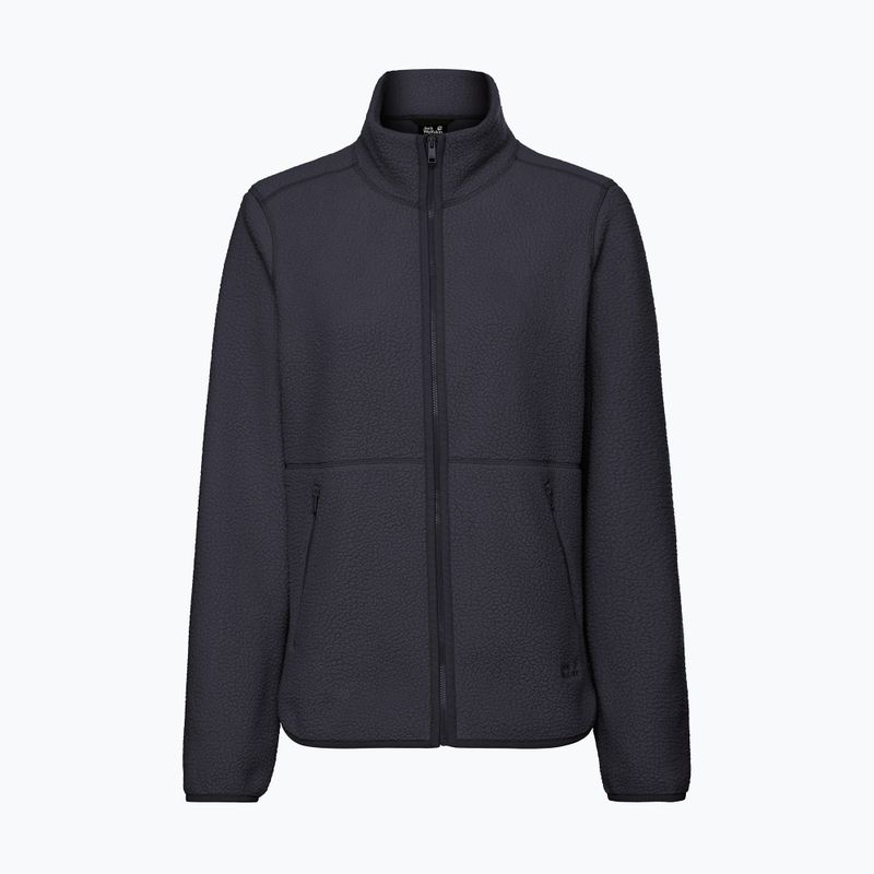 Női polár pulóver Jack Wolfskin Lite Curl Full Zip dark navy 7