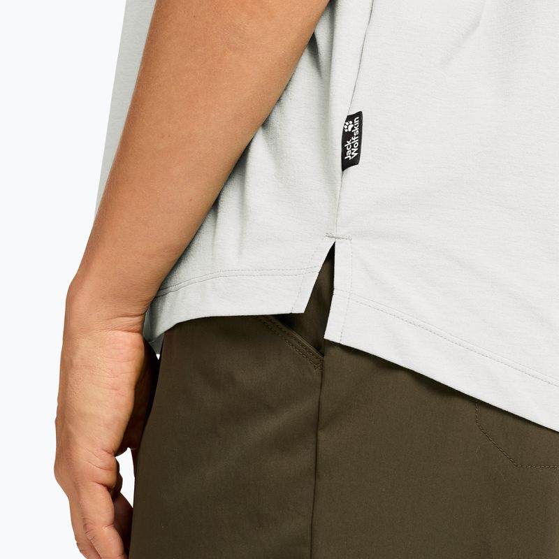 Női túrapóló Jack Wolfskin Travel T stark white 4