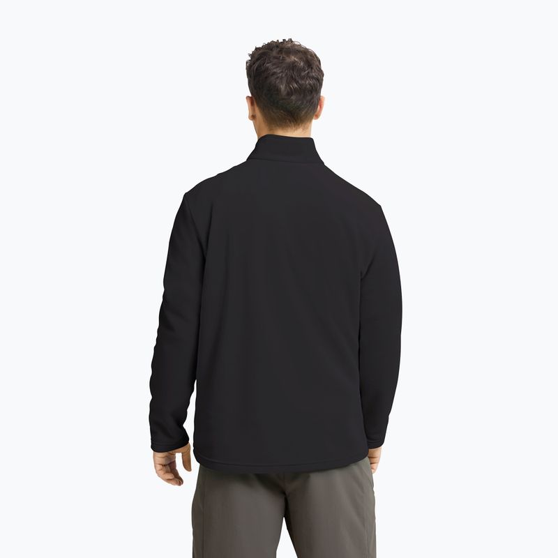 Férfi polár pulóver Jack Wolfskin Taunus 100 Half Zip black 3