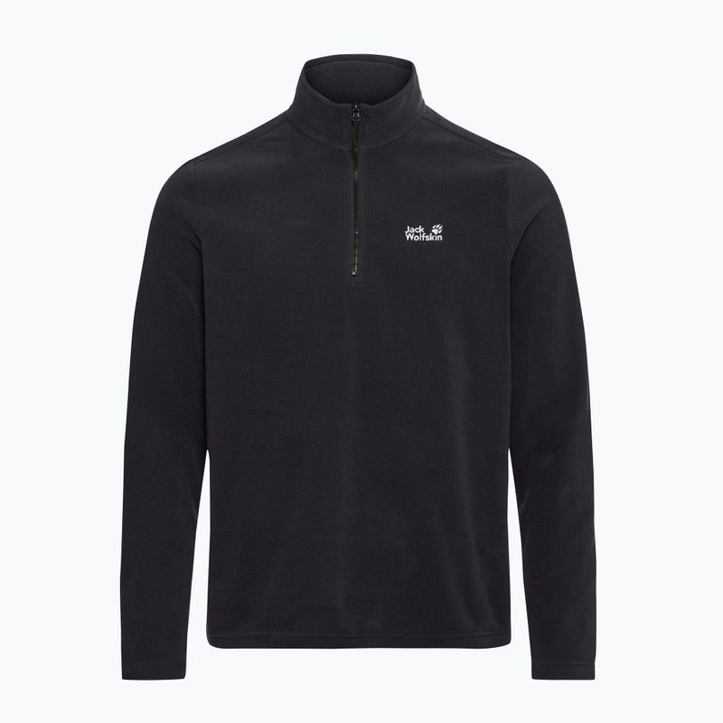 Férfi polár pulóver Jack Wolfskin Taunus 100 Half Zip black 5