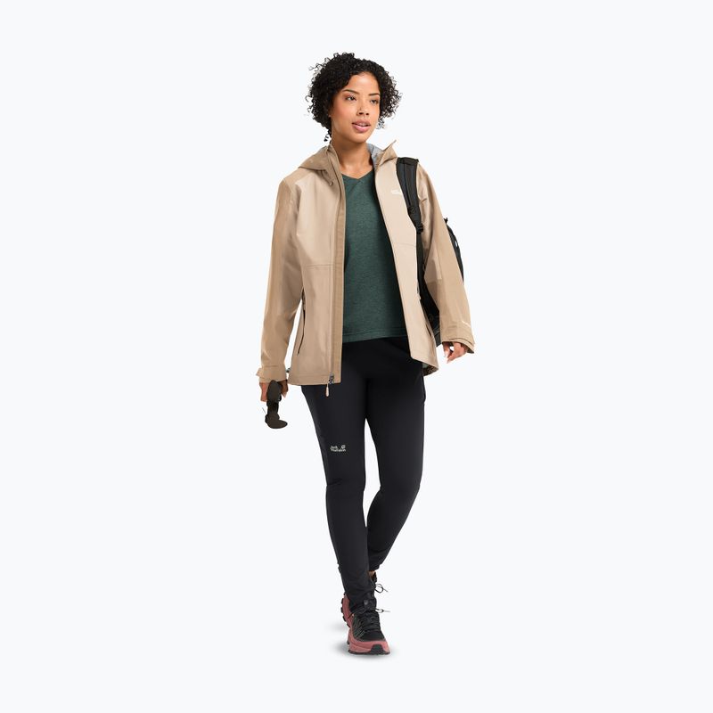 Női esőkabát Jack Wolfskin Wildbound 2L oyster 2