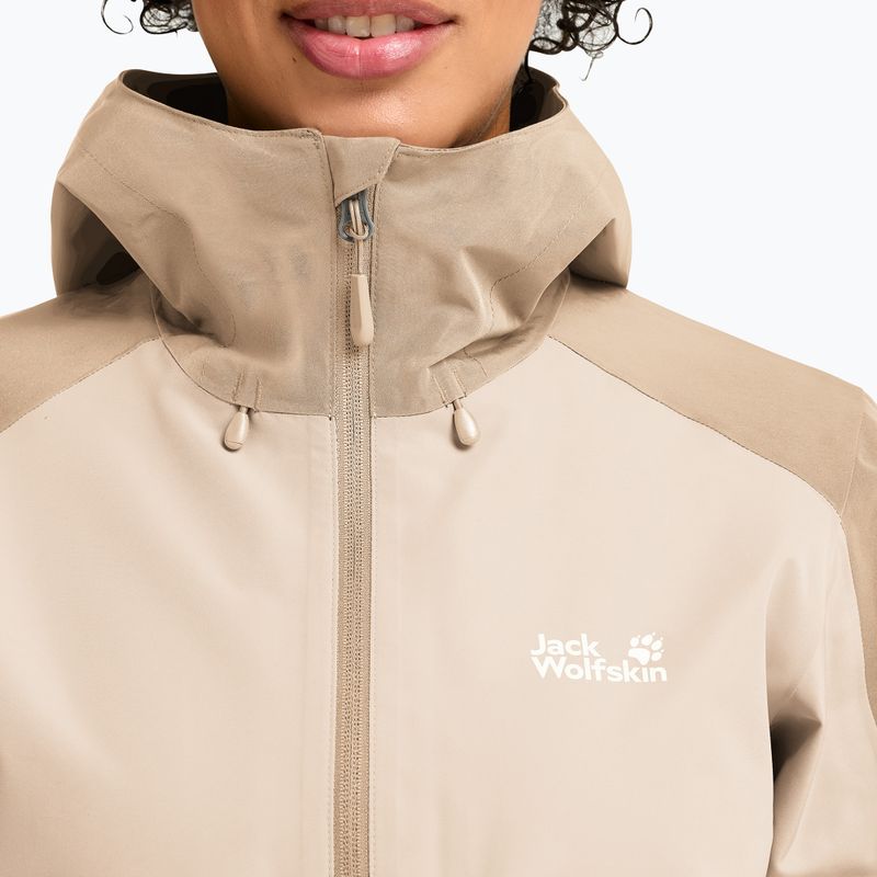 Női esőkabát Jack Wolfskin Wildbound 2L oyster 4