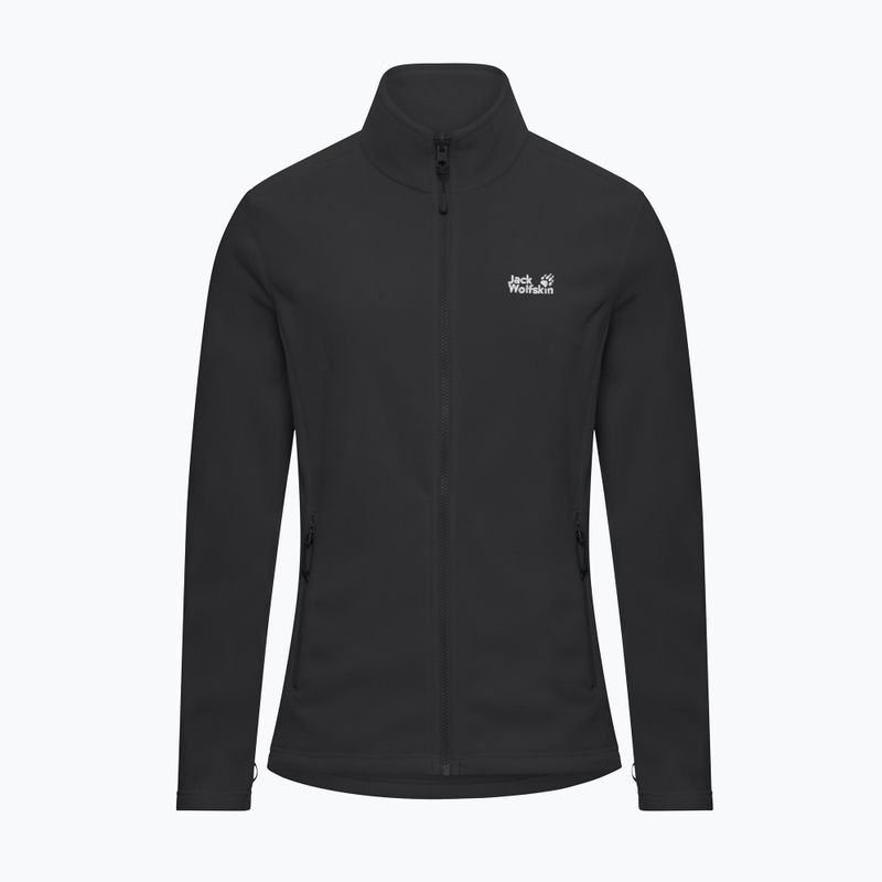 Női polár pulóver Jack Wolfskin Taunus 100 Full Zip black 7