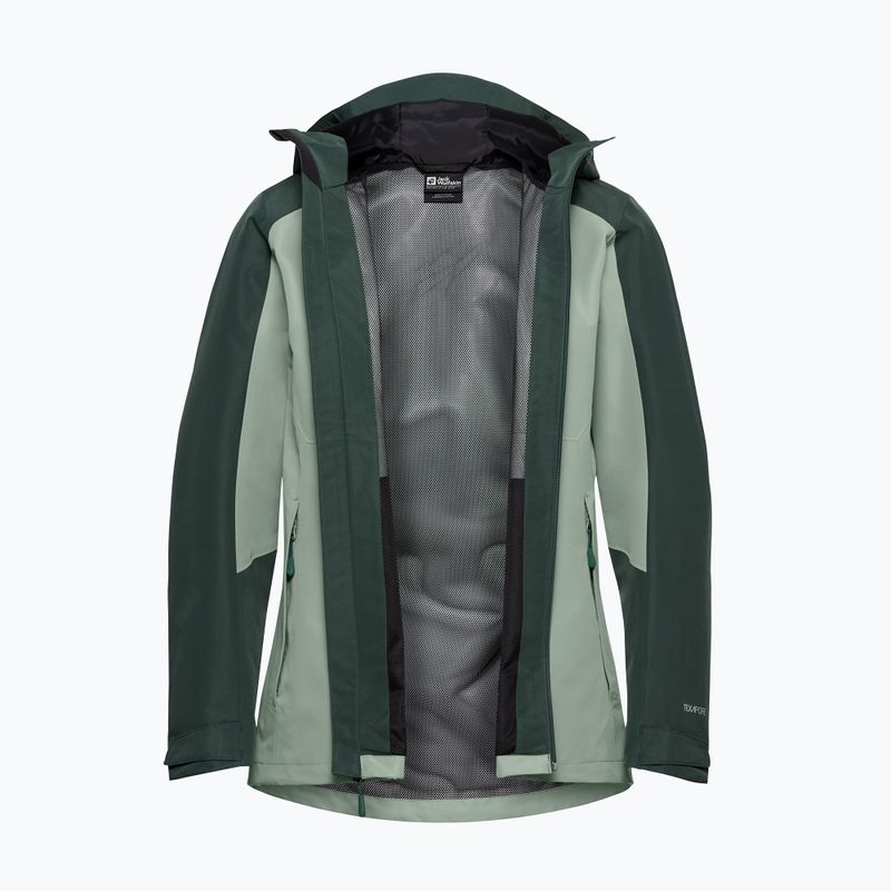 Női esőkabát Jack Wolfskin Wildbound 2L green zinnia 8