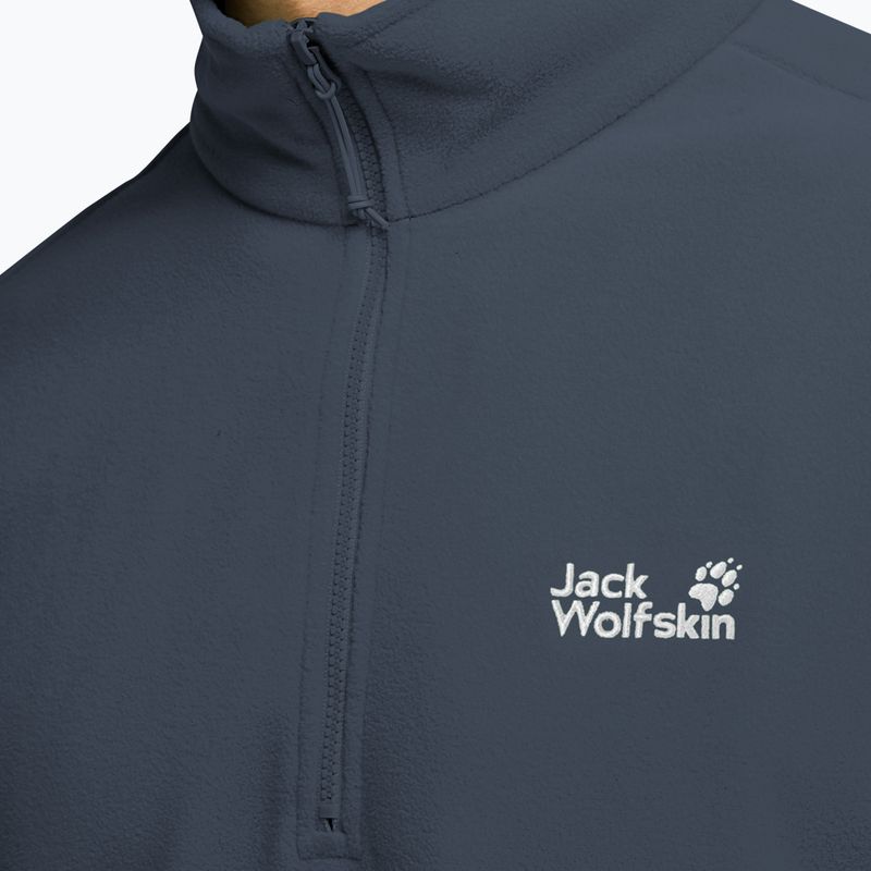Férfi polár pulóver Jack Wolfskin Taunus 100 Half Zip midnight sky 4