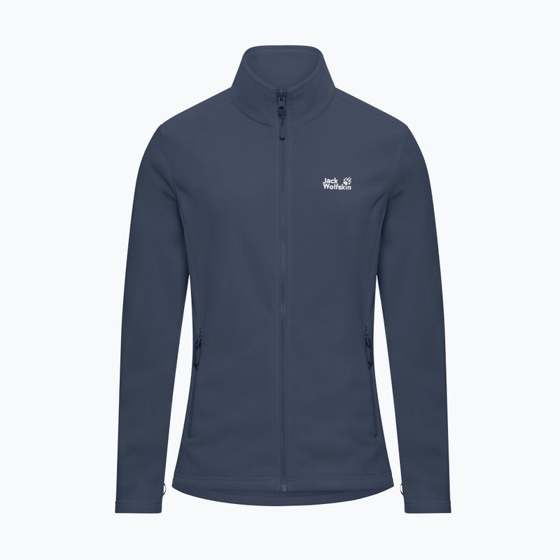 Női polár pulóver Jack Wolfskin Taunus 100 Full Zip midnight sky 7